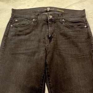 New 7 For All Mankind Mens Black Slimmy Jeans Size 32